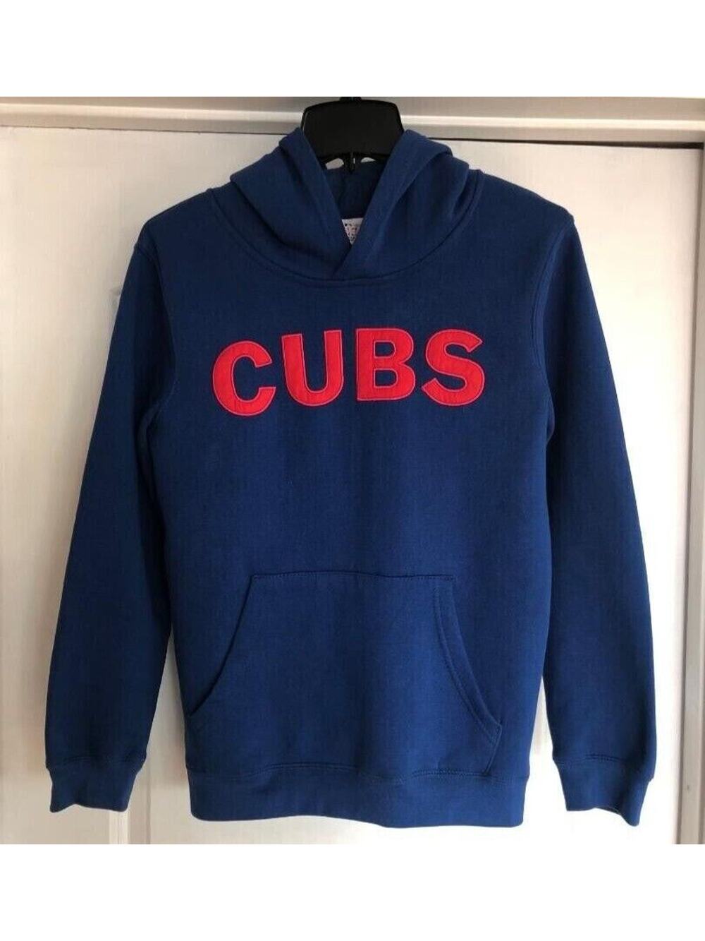 Chicago Cubs Youth L Pullover Hoodie Genuine Merchandise Blue Baseball MLB *READ